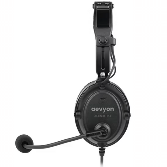 AEVYON SkySonic+™ ANR Active Noise Cancelling Pilot Headset GA dual plug